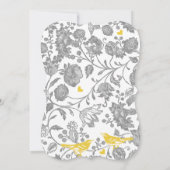 Grijs en Geel Vlees Vogelgevecht Kaart (Achterkant)