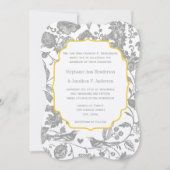  Grijs en Geel Vlees Vogelgevecht Kaart (Voorkant)