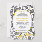 Grijs en Geel Vlees Vogelgevecht Kaart (Voorkant)