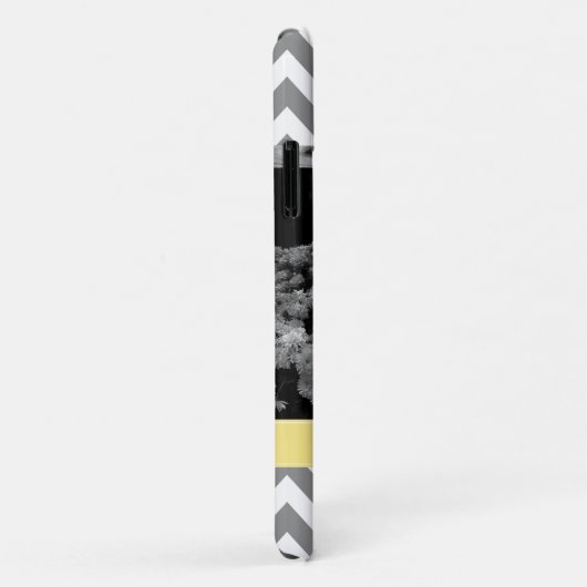 Grijs en Geel Zigzags Persoonlijke foto Case-Mate iPhone Case (Achterkant/rechts)