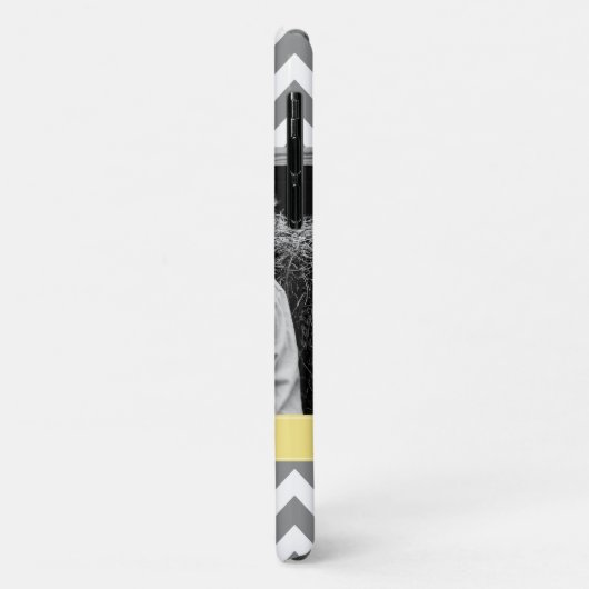 Grijs en Geel Zigzags Persoonlijke foto Case-Mate iPhone Case (Achterkant/links)