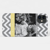 Grijs en Geel Zigzags Persoonlijke foto Case-Mate iPhone Case (Achterkant (horizontaal))