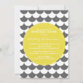 Grijs en Gele Mod repetitie Binnenkort Uitnodiging (Voorkant)