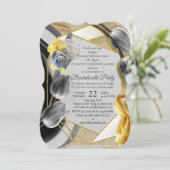 Grijs en Gele tulpen op textuur Kaart (Staand voorkant)