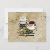 Grijs en Gele tulpen op textuur Kaart (Achterkant)