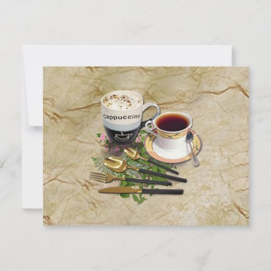 Grijs en Gele tulpen op textuur Kaart (Achterkant)