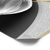 Grijs en Gele tulpen op textuur Poster (Hoek)