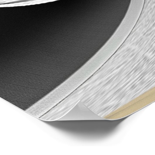 Grijs en Gele tulpen op textuur Poster (Hoek)