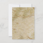 Grijs en Gele tulpen op textuur RSVP Kaartje (Achterkant)