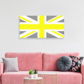 Grijs en Gele Uniefaciliteit Canvas Afdruk (Insitu (Woonkamer))
