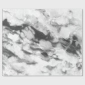 Grijs en glad grijs marmeren steen cadeaupapier (Vlak)