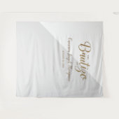 Grijs en Goud baby Doop Custom Bautizo achtergrond Wandkleed (Voorkant (horizontaal))