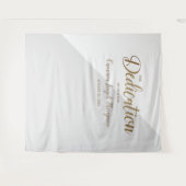 Grijs en Goud baby jongen moderne toewijding achte Wandkleed (Voorkant (horizontaal))