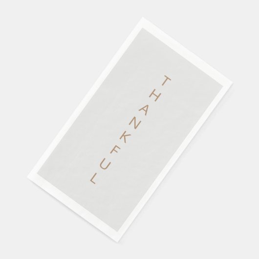 Grijs en goud Dankbaar servet (Hoek)