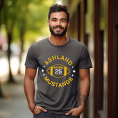 Grijs en Goud Football Speler Jersey Nummer T-shirt