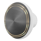 Grijs en Goud Keramische Knop (Rechts)