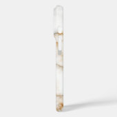 Grijs en goud marmer personaliseren Case-Mate iPhone case (Achterkant / Links)