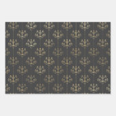 Grijs en Goud Parijs Inpakpapier Vel (Voorkant 3)