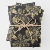 Grijs en Goud Parijs Inpakpapier Vel (In situ)