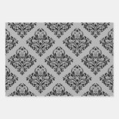 Grijs en Goud Parijs Inpakpapier Vel (Voorkant)