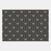 Grijs en Goud Parijs Inpakpapier Vel (Voorkant 3)