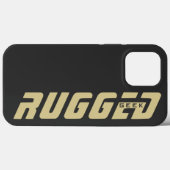 grijs en goud RUGED GEEK Case-Mate iPhone Case (Achterkant (horizontaal))