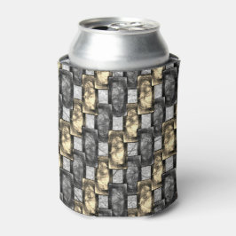 Grijs en gouden vlek, rechthoekige stukken, met ca blikjeskoeler