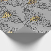 Grijs en gouden wijn uit de oude doos cadeaupapier (Hoek)