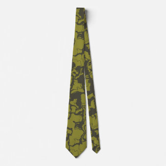 Grijs en groen abstract stropdas
