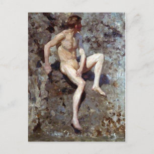 Grijs en groen briefkaart