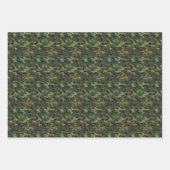Grijs en Groen Camouflage Inpakpapier Vel (Voorkant 2)