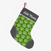 Grijs en Groen Pagina Afdrukpatroon Afdrukpatroon  Kleine Kerstsok (Voorkant (Hangend))