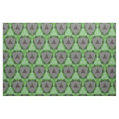 Grijs en groen patroon stof (Fat Quarter)