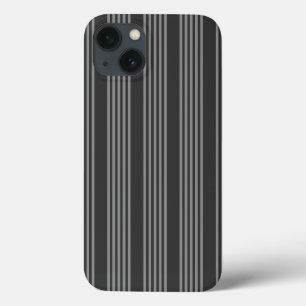 Grijs en houtskool vijf strepen patroon Case-Mate iPhone case