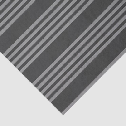 Grijs en houtskool vijf strepen patroon tissuepapier (Detail)