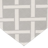 Grijs en Ivoor rooster | Moderne boerderij Korte Tafelloper (Hoek)