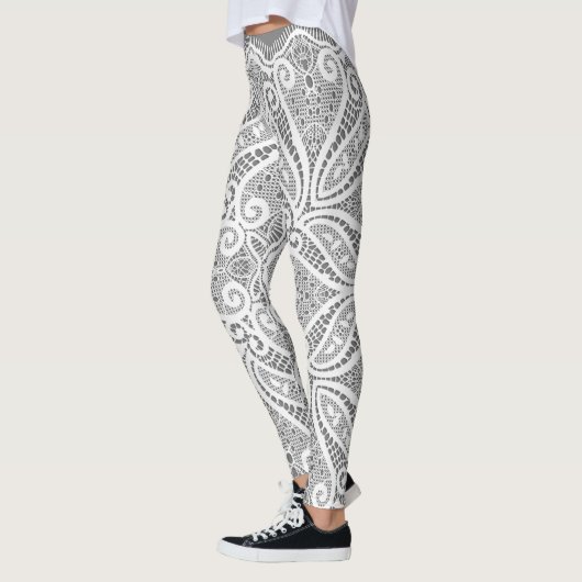 Grijs en kant leggings (Links)