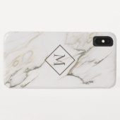 Grijs en licht bruine marmer Case-Mate iPhone case (Achterkant (horizontaal))