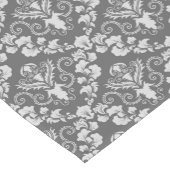 Grijs en lichtgrijs Elegant  Patroon Korte Tafelloper (Hoek)