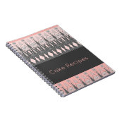 Grijs en lichtroze kunsty notitieboek (Rechterzijde)