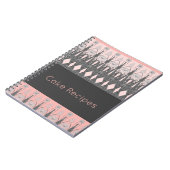 Grijs en lichtroze kunsty notitieboek (Linkerzijde)