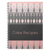 Grijs en lichtroze kunsty notitieboek (Voorkant)