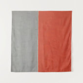 Grijs en oranje geschilderde wand wandkleed (Voorkant (horizontaal))