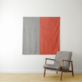 Grijs en oranje geschilderde wand wandkleed (In Situ (horizontaal))