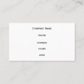 Grijs en Oranje Visitekaartje (Achterkant)