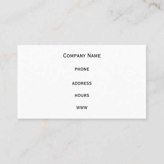 Grijs en Oranje Visitekaartje (Achterkant)