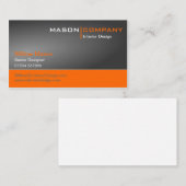 Grijs en Oranje Visitekaartje (Voorkant / Achterkant)