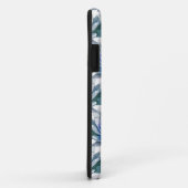 Grijs en paars bloemen patroon Case-Mate iPhone case (Achterkant/rechts)