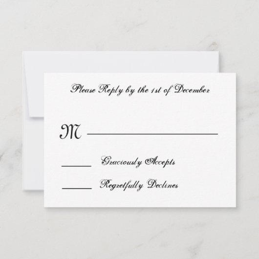 Grijs en Paars RSVP  Damask Wedding (Achterkant)