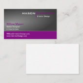 Grijs en Paars Visitekaartje (Voorkant / Achterkant)